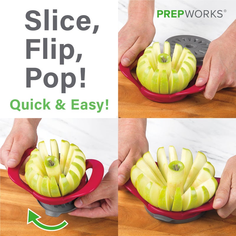 Progressive PrepWorks Dishwasher Safe Apple Slicer and Corer â€“ 16-Slice Thin Apple Cutter with Safety Cover - Image 4